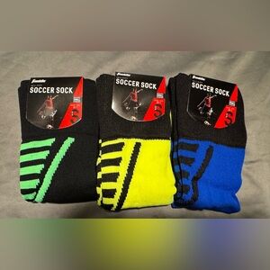 Kid’s Soccer Socks - Green,Yellow, Blue